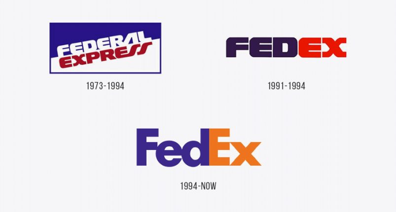 Fedex - evoluzione del logo